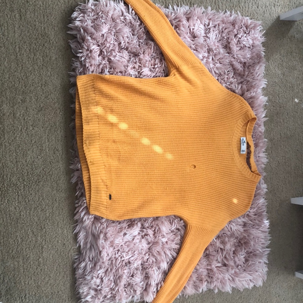 Mustard yellow Hollister sweater